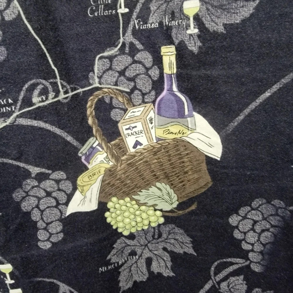 David Carey Originals Short Sleeve Button Down Shirt Wine Vineyard Grapes Sz 2X - Picture 5 of 10